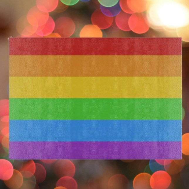 Spectrum of Pride Glass Cutting Board (Creator Uploaded)