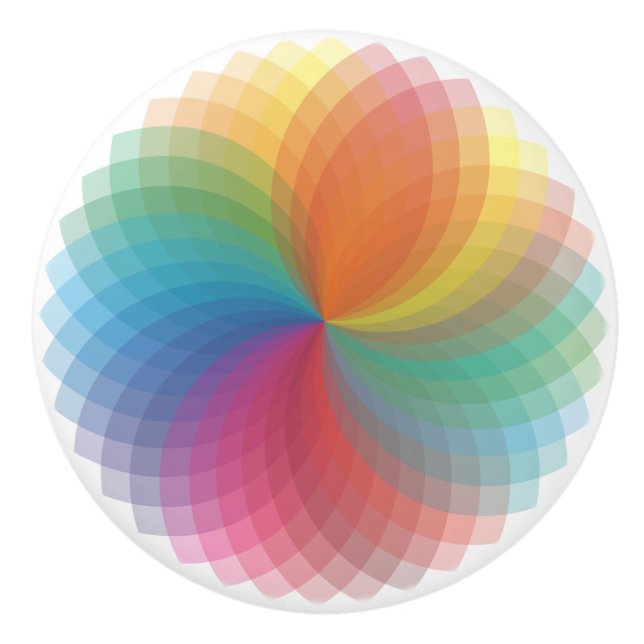 Spectrum Rainbow Ceramic Knob (Front)