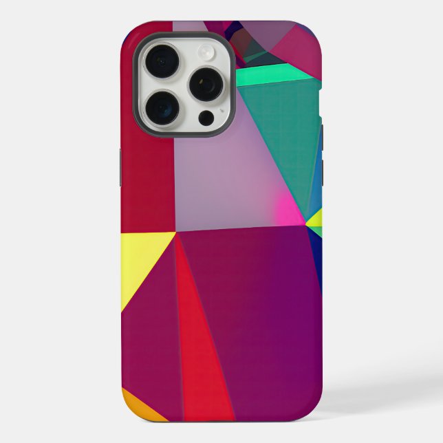 "Spectrum Shift: A Vivid Abstraction"     iPhone Case (Back)