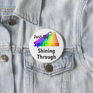 Spectrum Shining Through neurodiversity 7.5 Cm Round Badge