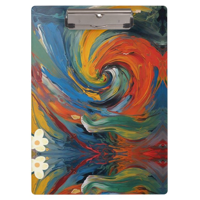 "Spectrum Swirl" Clipboard (Front)