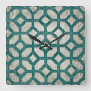 Spectrum Symmetry IX Square Wall Clock