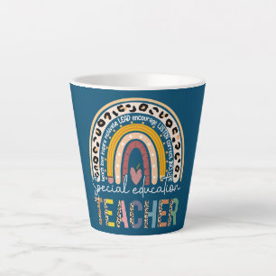 Sped Ed Special Education Teacher SPED Leopard Latte Mug