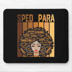 Sped Para Afro African American Women Black Histor Mouse Pad