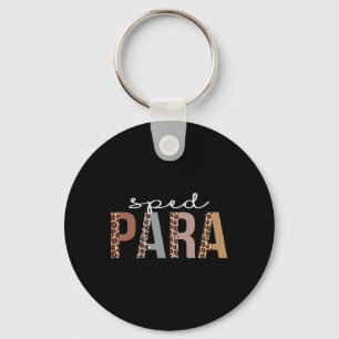 Sped Para Leopard Appreciation Fun For Women For W Key Ring