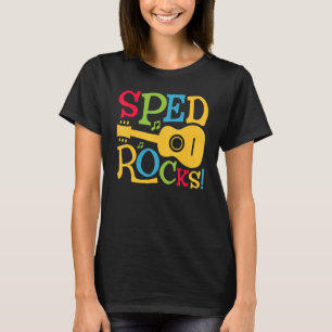SPED Rocks Special Education Teacher Speducator Wo T-Shirt
