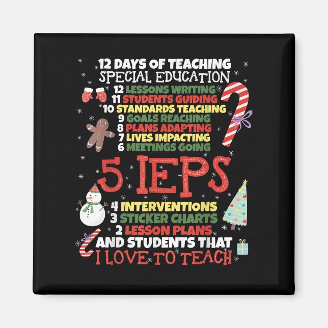 SPED School Tee Funny Special Education Teacher Magnet (Front)