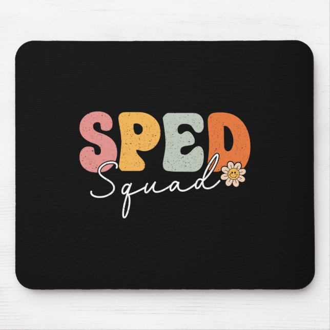 Sped Squad Back To School Special Education 1st Da Mouse Pad (Front)