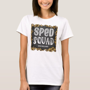 SPED Squad Chalkboard Leopard T-Shirt