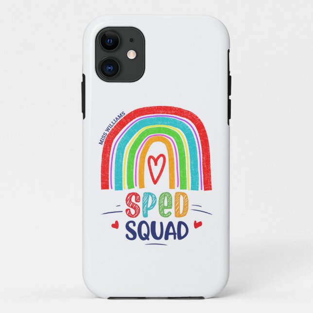 SPED Squad Colourful Modern Rainbow  Case-Mate iPhone Case (Back)