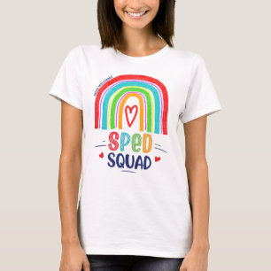 SPED Squad Colourful Modern Rainbow T-Shirt
