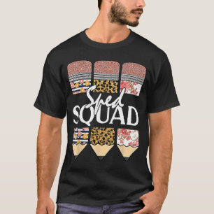 Sped Squad Special Ed Teacher Back To School Leopa T-Shirt