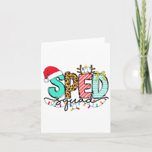 Sped Squad Special Education Teacher Autism Christ Card