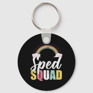 Sped Squad Sped Teacher Rainbow Special Education Key Ring