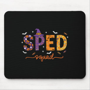 Sped Squad Team Special Education Teacher Hallowee Mouse Pad