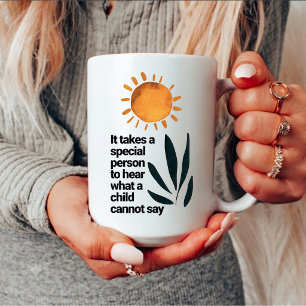 SPED Teacher, Behavior Analyst Autism Month Gift Two-Tone Coffee Mug
