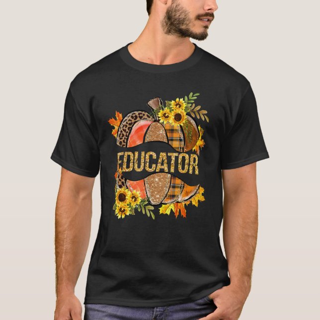 SPED Teacher Educator  Hungry for Learning Caterpi T-Shirt (Front)
