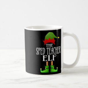 Sped Teacher Elf Xmas Funny Family Matching Christ Coffee Mug