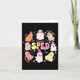 Sped Teacher Halloween Spooky Special Education Te Card