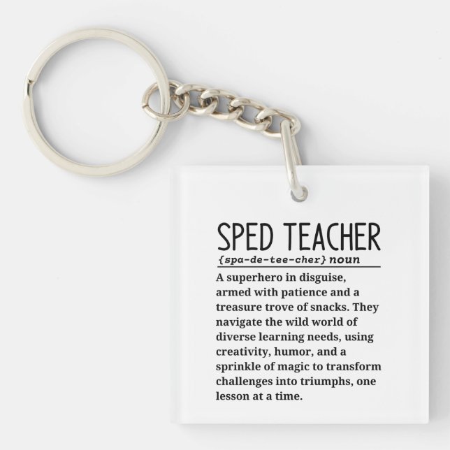 Sped teacher key ring (Front)