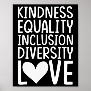 Sped Teacher - Kindness Equality Inclusion Diversi Poster