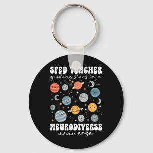 Sped Teacher Neurodiverse Universe Sped Teaching Key Ring