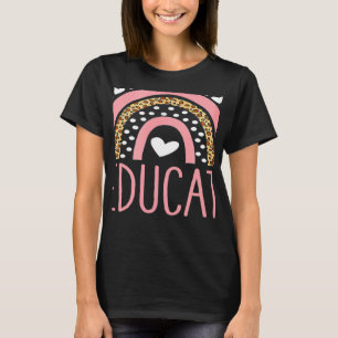 SPED teacher speducator heart speducator rainbow 2 T-Shirt