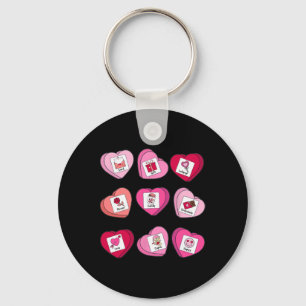 Sped Teacher Valentine Heart Candy Special Educati Key Ring
