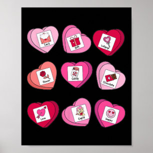 Sped Teacher Valentine Heart Candy Special Educati Poster