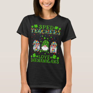 SPED Teachers Love Shenanigans Autism Awareness St T-Shirt