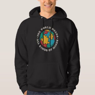 SPED The World Needs All Kinds Of Minds Autism Awa Hoodie