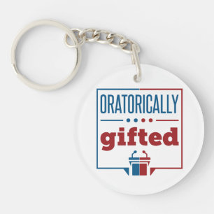 Speech and Debate Oratorically Gifted Key Ring