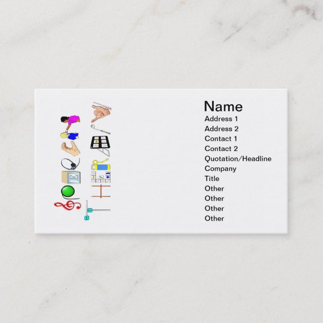 Speech at Work Business Card (Front)