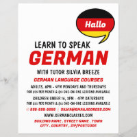 Speech Balloon, German Language Course