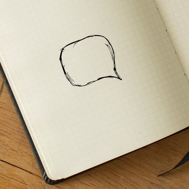  Speech Balloon Journal  Rubber Stamp (Creator Uploaded)