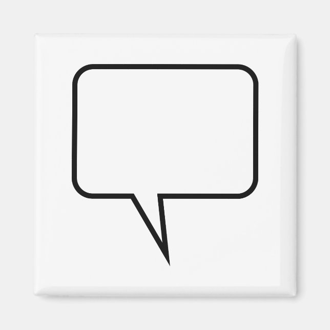 Speech Balloon Magnet (Front)