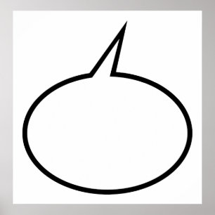 Speech Balloon Poster