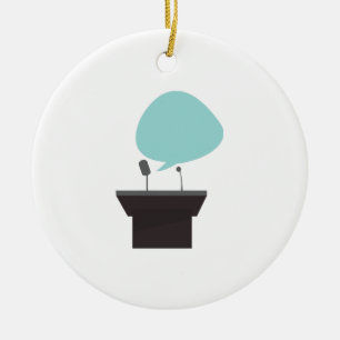 Speech_Base Ceramic Tree Decoration