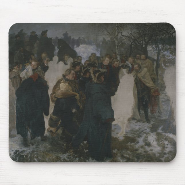 Speech before the Battle of Leuthen, 1858 Mouse Pad (Front)