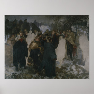 Speech before the Battle of Leuthen, 1858 Poster