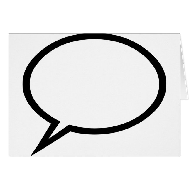 Speech bubble (Front Horizontal)