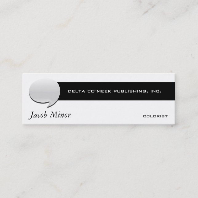 Speech Bubble Card [3d] (Front)