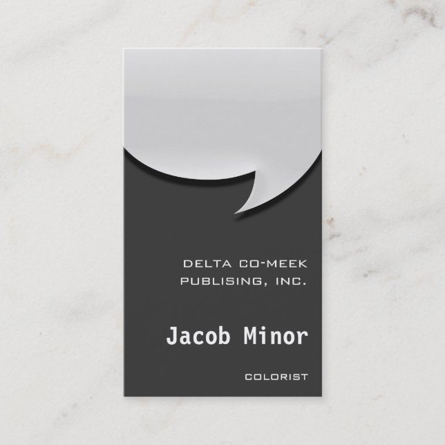 Speech Bubble Card [3d] (Front)