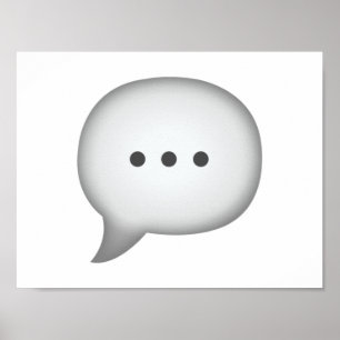 Speech Bubble - Emoji Poster