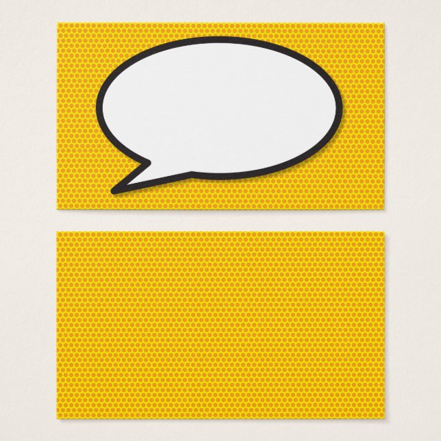 Speech Bubble Fun Retro Comic Book (Front & Back)