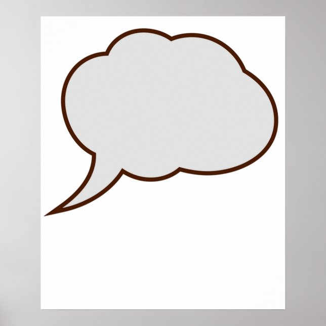 speech bubble poster (Front)