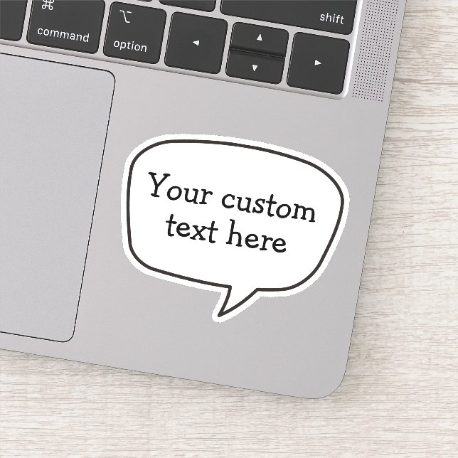 Speech Bubble Sticker (Detail)