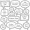 Speech Bubble Sticker Set