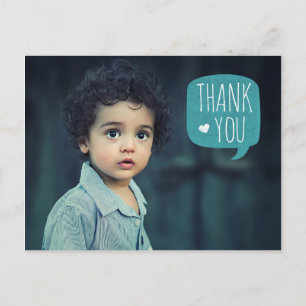 Speech Bubble Thank You Post Card