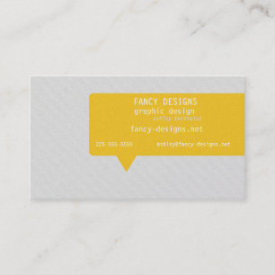 Speech Bubble (Today's Best Award) Business Card